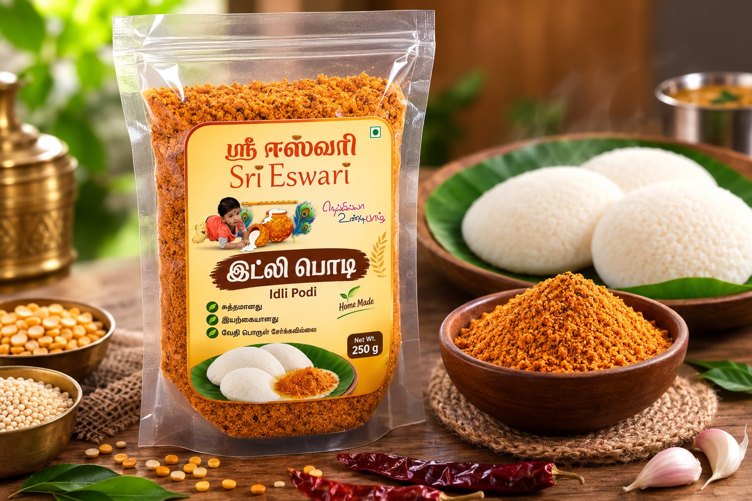 Home Made Idli Podi